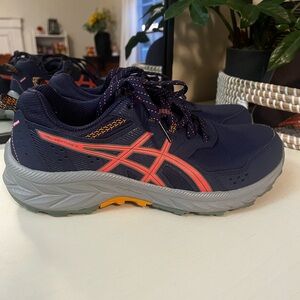 Asics Womens Gel Venture 9 1012B314 Blue Running Shoes Sneakers Size 7